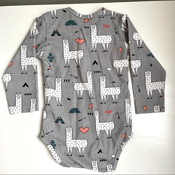 Raspberry Republic awesome llama long-sleeve onesie - Picture 3 of 4